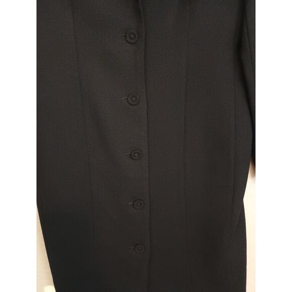 Brooks Brothers Jacket Womens Black 8 Wool Corpcore Neutral Goth Career Blazer - Picture 8 of 12